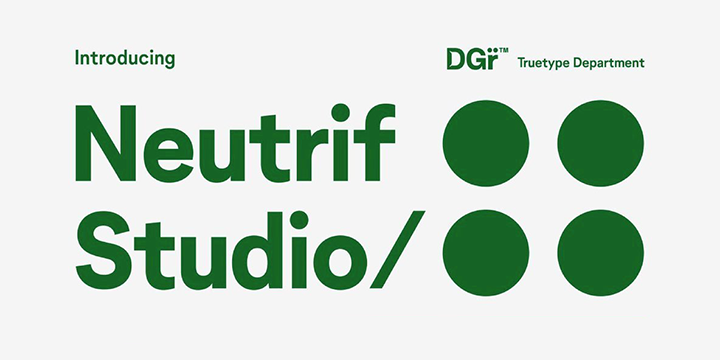 Neutrif Studio Font